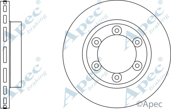 APEC BRAKING Jarrulevy DSK2896